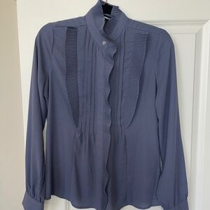 Blue Button Up Blouse